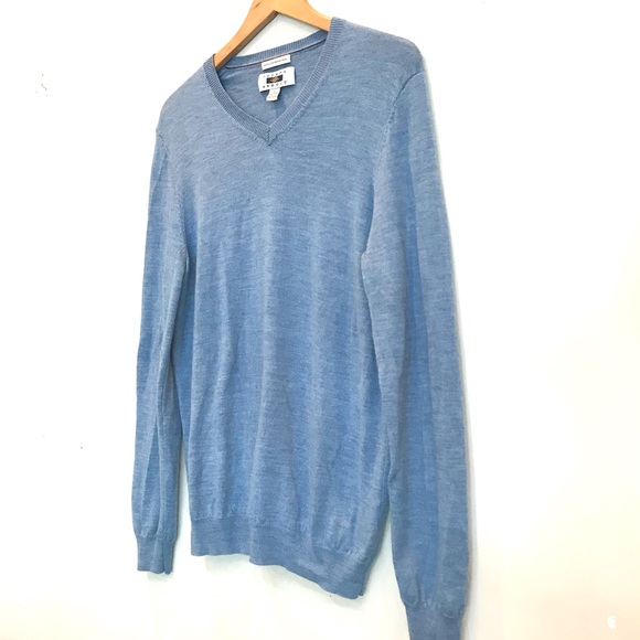 🌟 Joseph Abboud Merino Wool Blue Sweater 🌟 - Picture 2 of 5